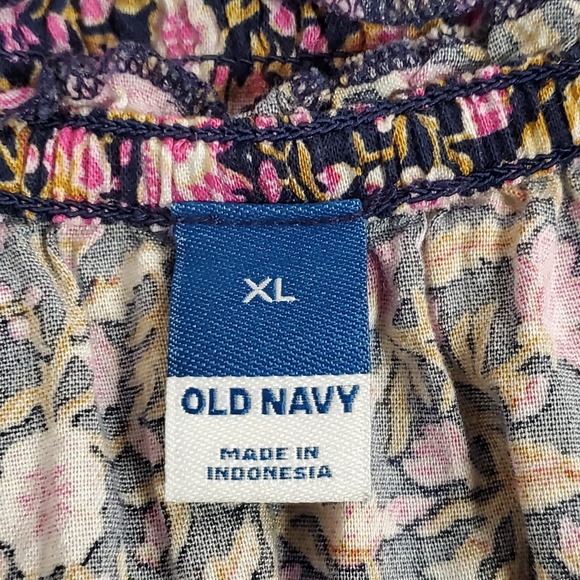 Old Navy Womens Tiered Micro Floral Milkmaid Maxi Dress Size XL Cottagecore - Picture 4 of 9